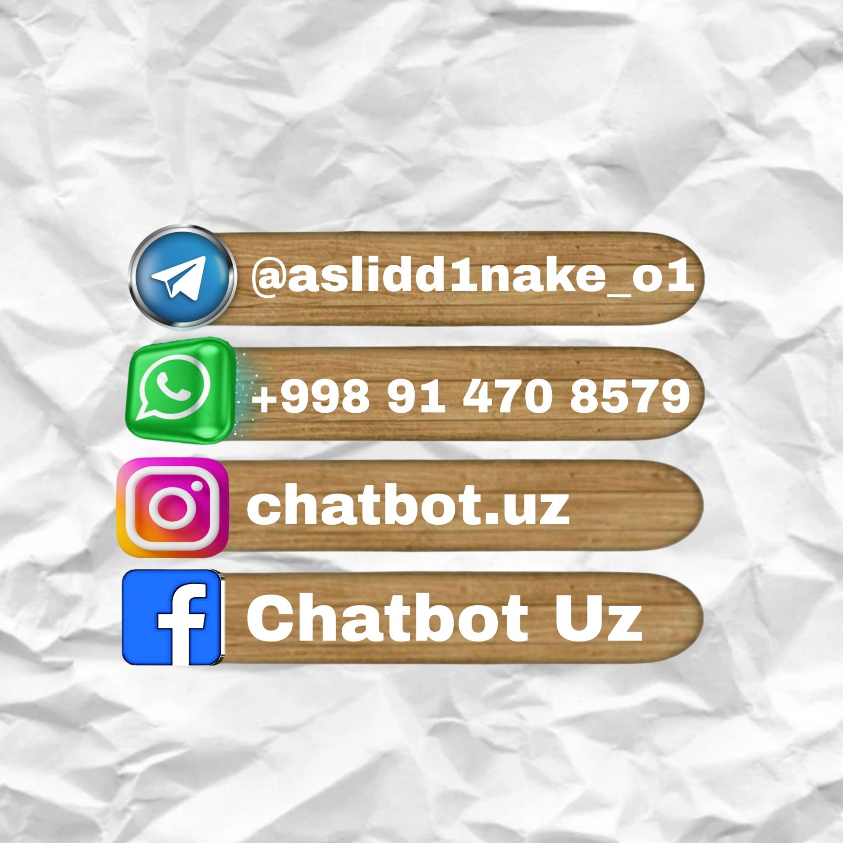 Telegram bot + Veb-sayt yasash | 7 kunda tayyor | 1.5 mln dan