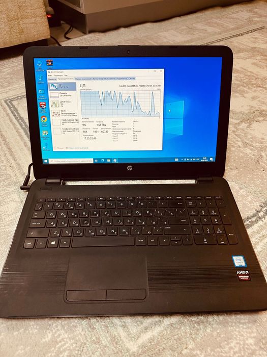 Hp ноутбук i5 7200/ 128ssd/8gb ozu Amd radeon