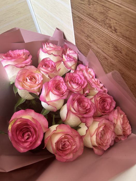 Цветы розовые жаңа келді