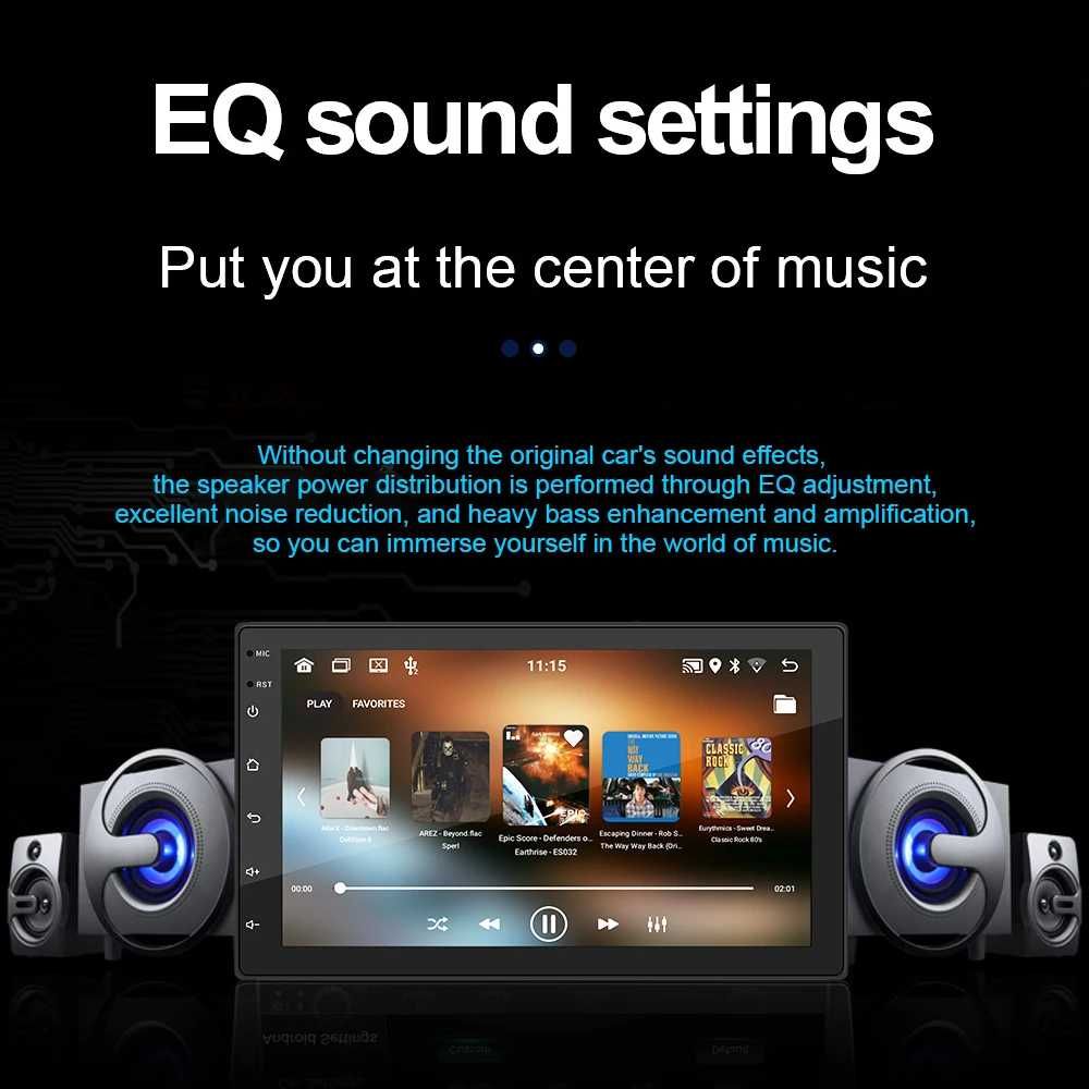 7" 2-DIN мултимедия с Android 13, RDS, 64GB ROM , RAM 4GB,