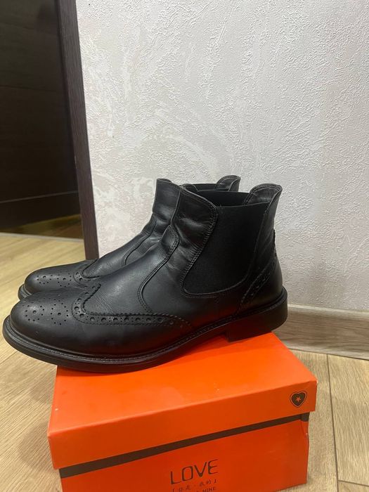 Мужские кожанные ботинки