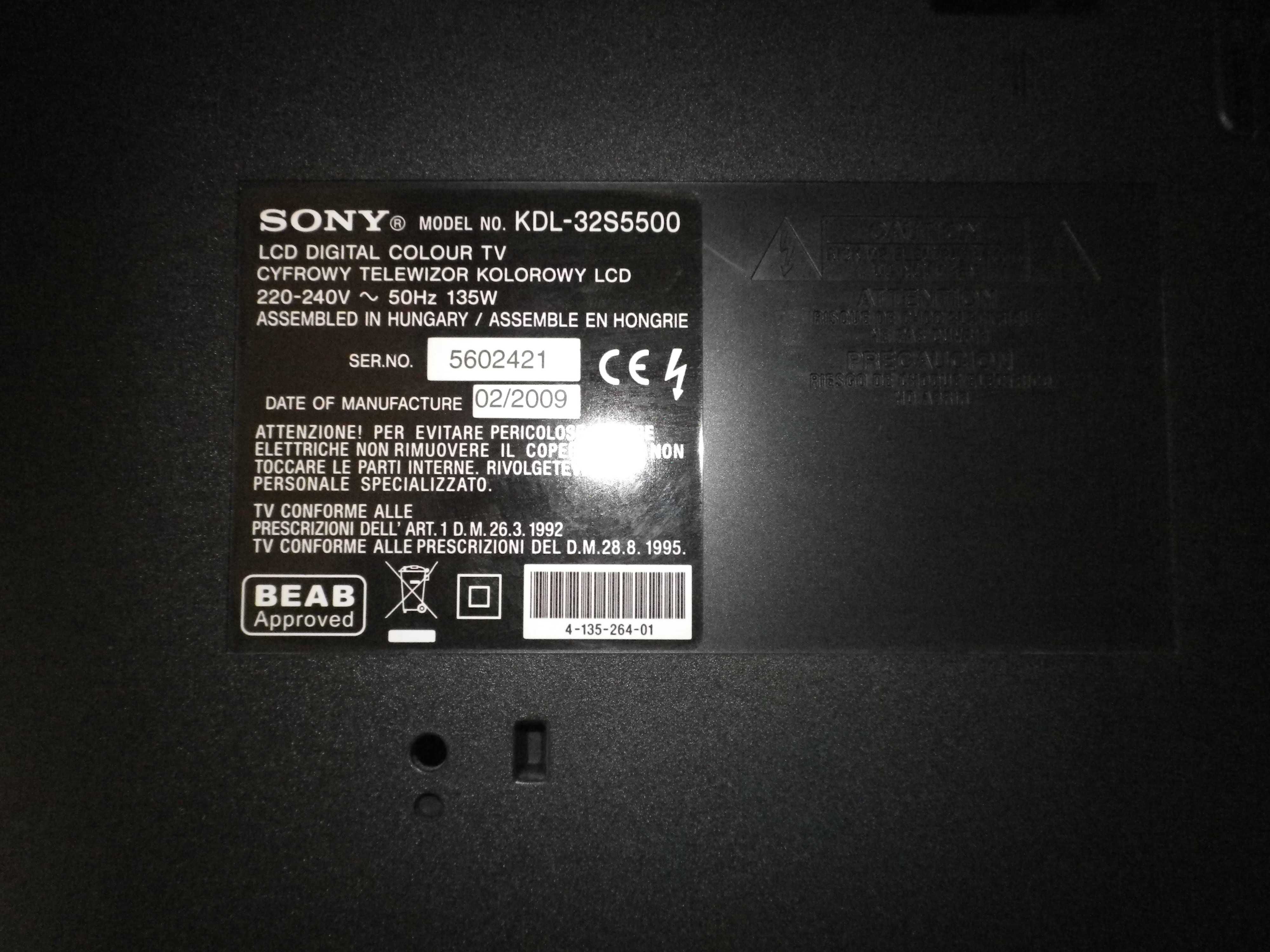 SONY KDL-32S5500