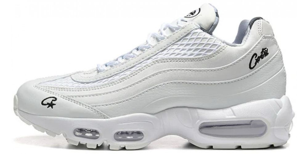 nike air max 95 corteiz full white размер 45