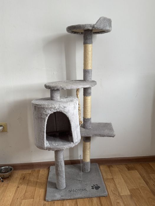 Когтеточка домик + автопоилка для кошек