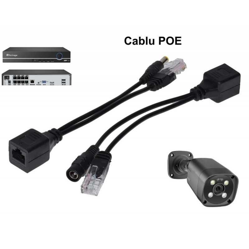 Adaptor POE Conector POE Cablu Pasiv POE UTP Alimentare FTP Alimentare