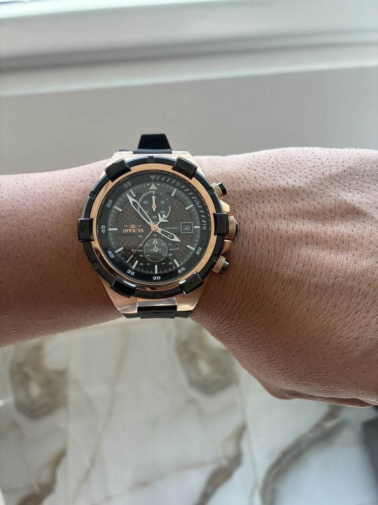 Invicta Aviator Rose Gold Men's Quartz Watch - 50mm