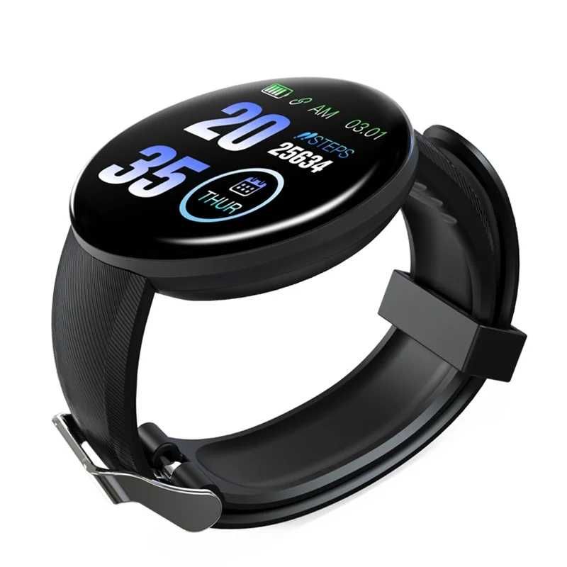 Smartwatch performant.Negru.Waterproof, fitness, sănătate, somn.Rotund