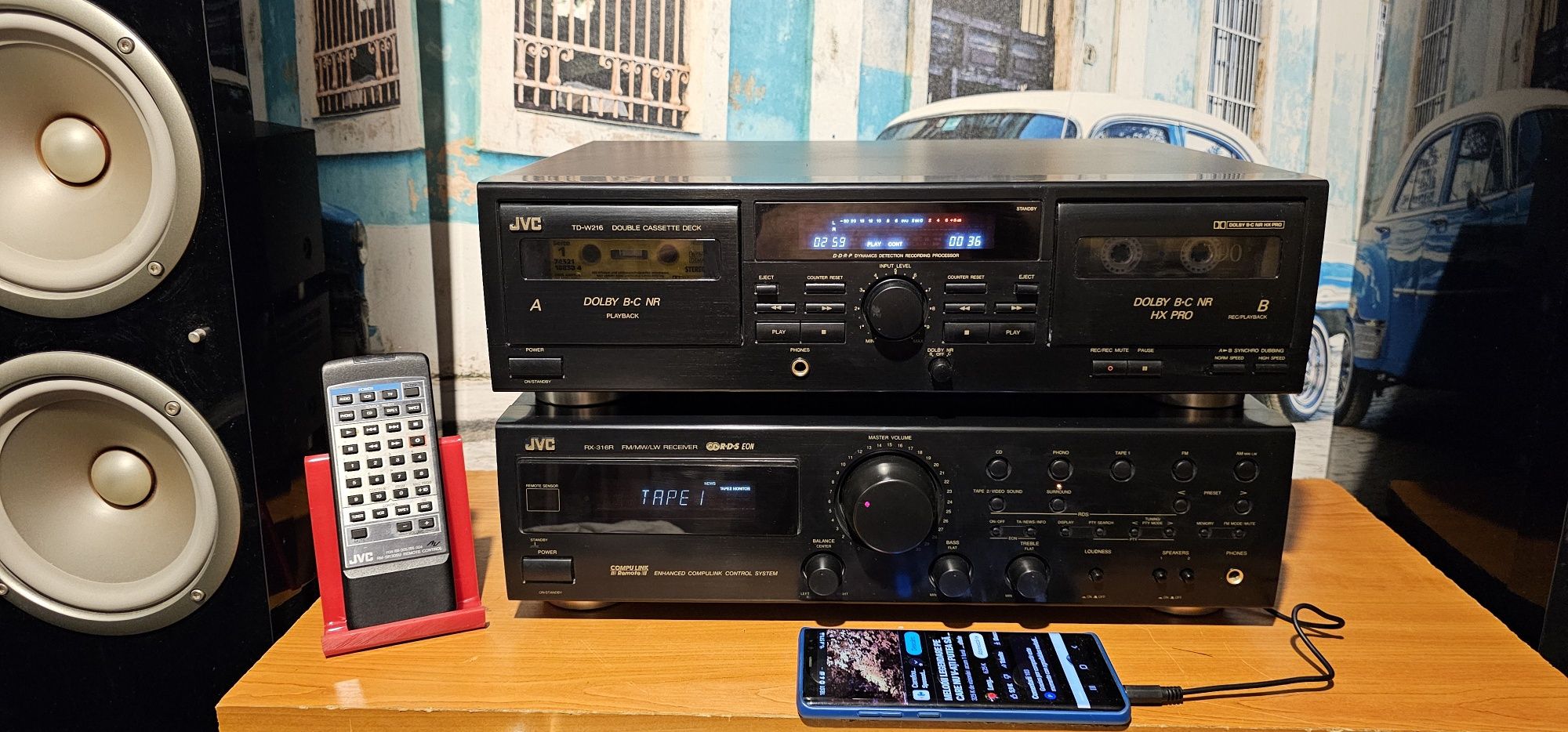 Amplificator stație receiver amplituner JVC RX 316 sau deck TD-W 216