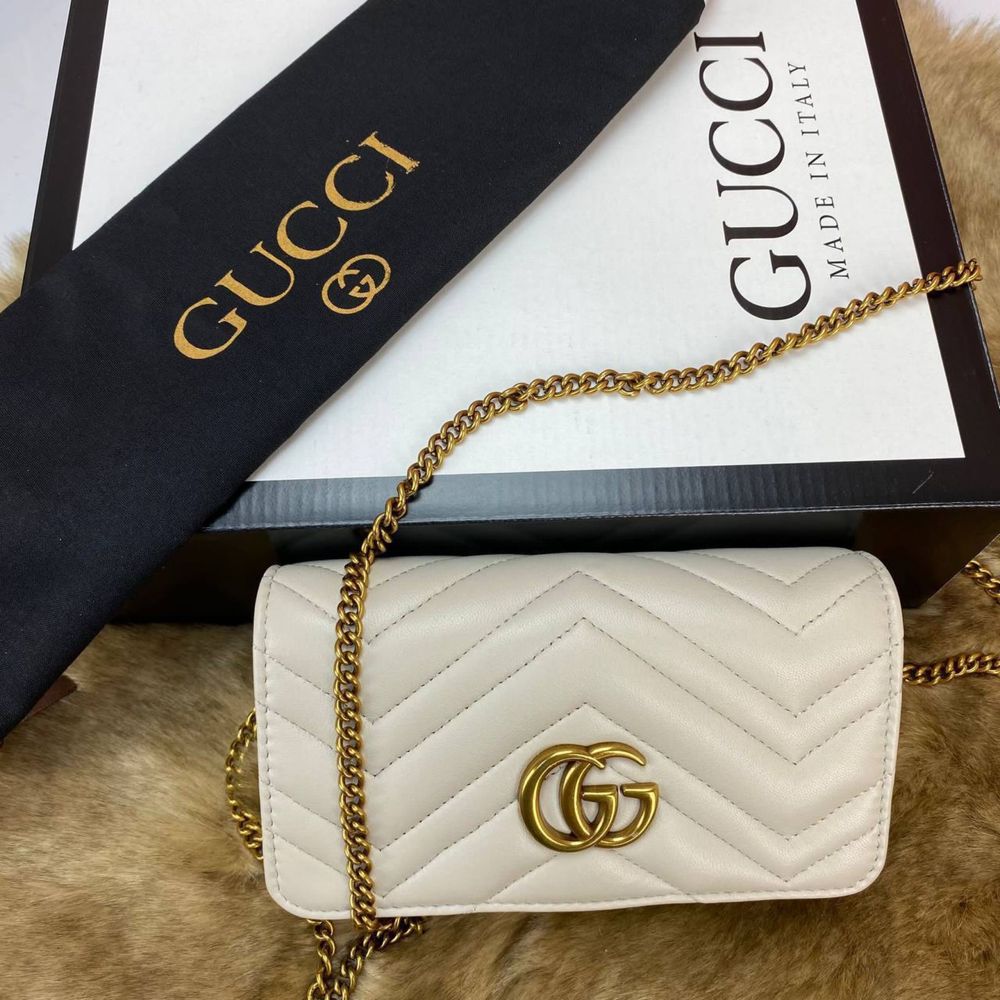 Клъч Gucci Marmont, 100% естествена кожа