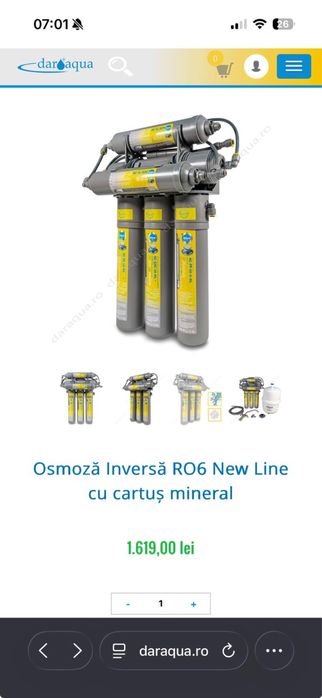 Filtru apa - osmoza inversa