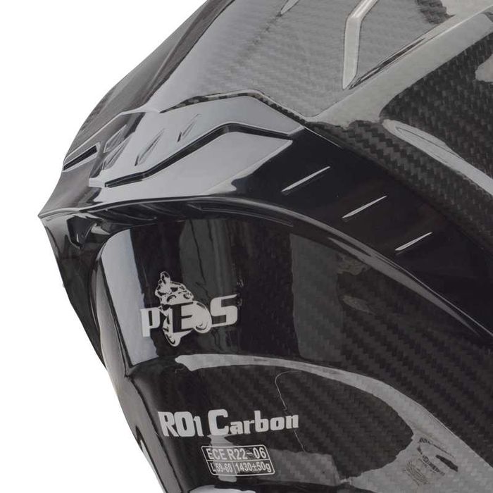 Cască Moto Full Carbon PES RO1  ECE 22.06 & DOT, Vizieră Fotocromatică