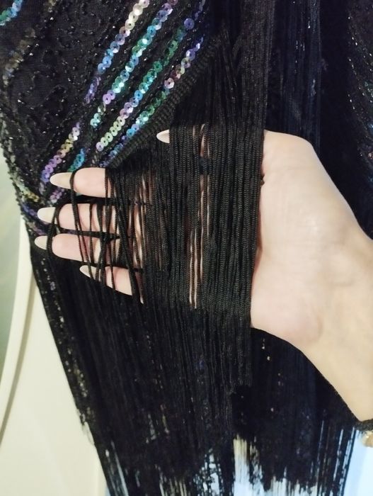 Rochie gala cu franjuri