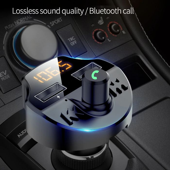 Блутут Трансмитер T66/FM Bluetooth Handsfree/Хендсфри с флашка за кола