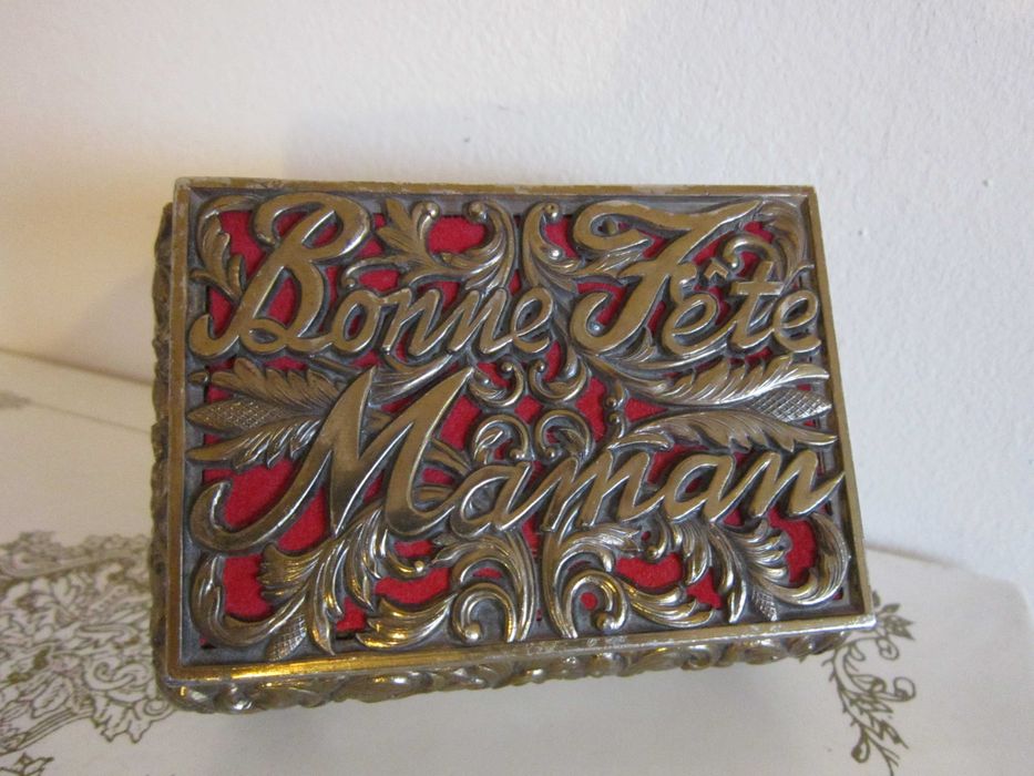 rar Cutie bijuterii Caseta victoriana Franta 1980