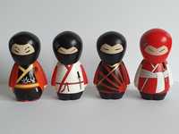 Set 4 figurine Ninja Warriors