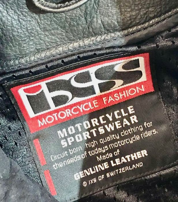 Geaca moto ixs speed piele naturala 56 L XL motocicleta racing touring