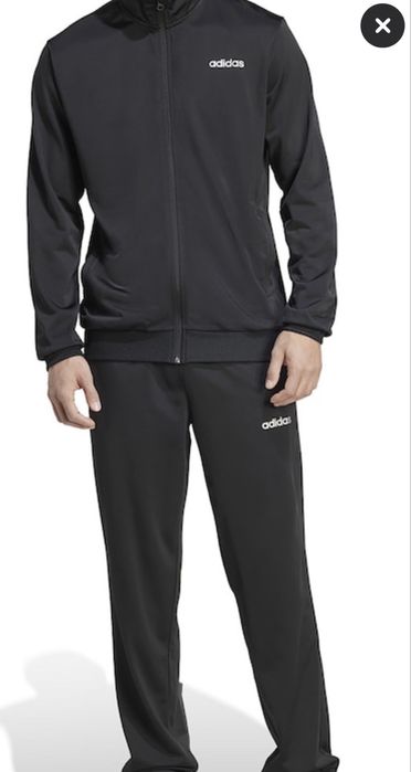 adidas Sportswear, Спортен екип с висока яка, Черен, Сив, ХЛ