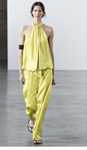 Bluza noua , Zara, fara maneci , verde lime, mar S , material satinat