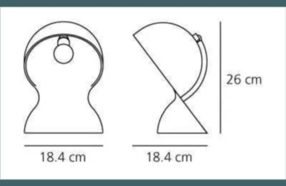 Lampa de masă Artemide Dalu. (NOUĂ)