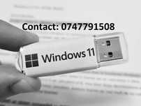 DVD sau STICK bootabil Windows 7, 8.1, 10 sau 11 Home, Pro cu licență!