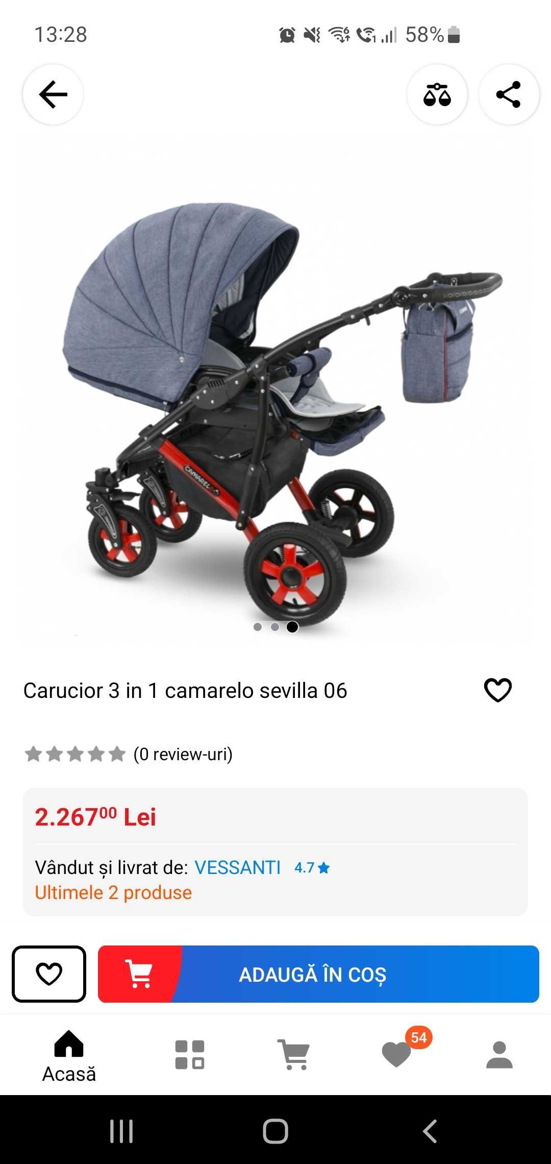 Carucior Camarello sevilla 3 in1