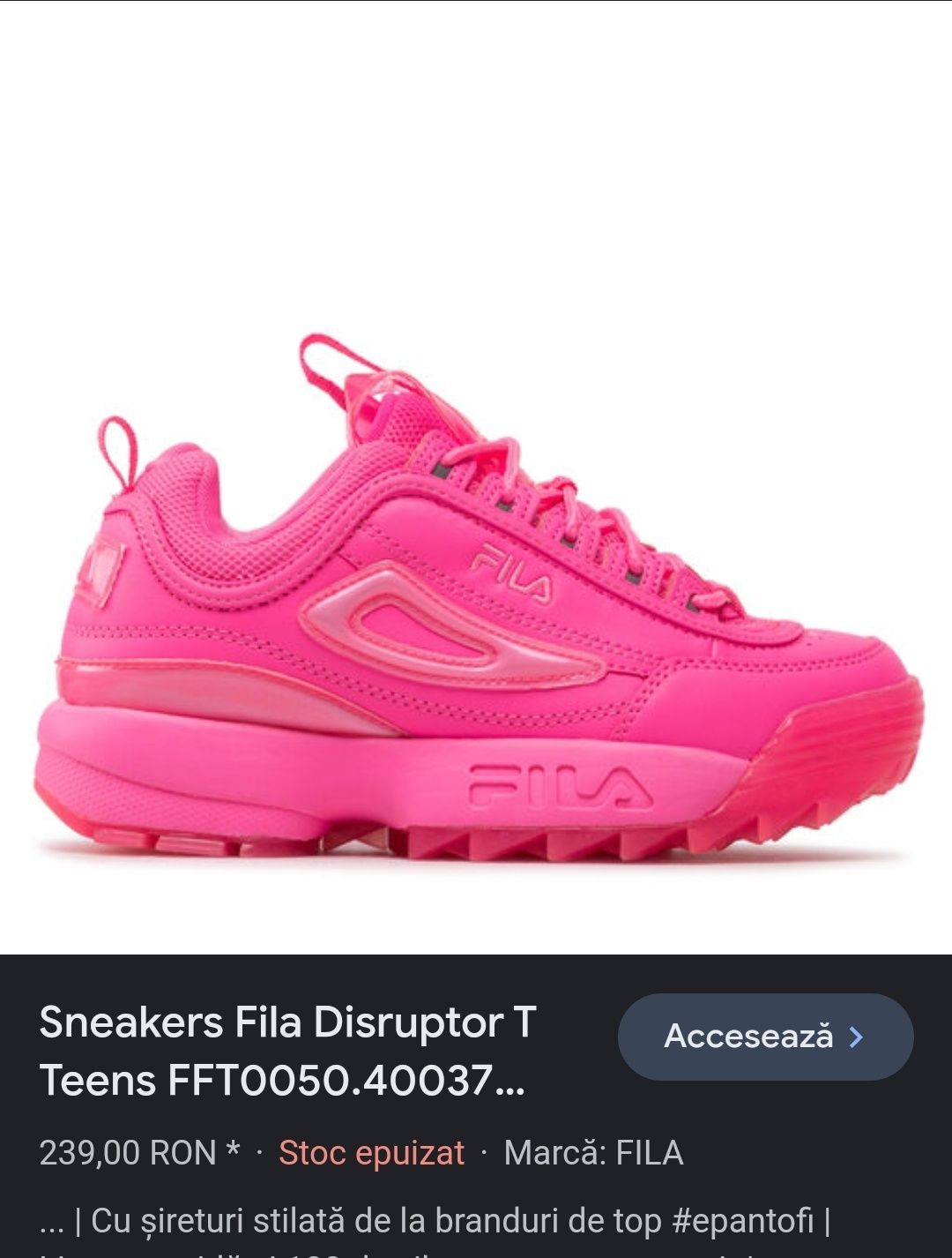 Sneakers Disruptor T Teens Knockout Pink