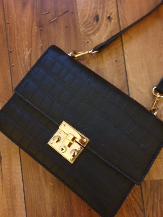 Geanta mica de umar, culoare neagra, 21/17 cm