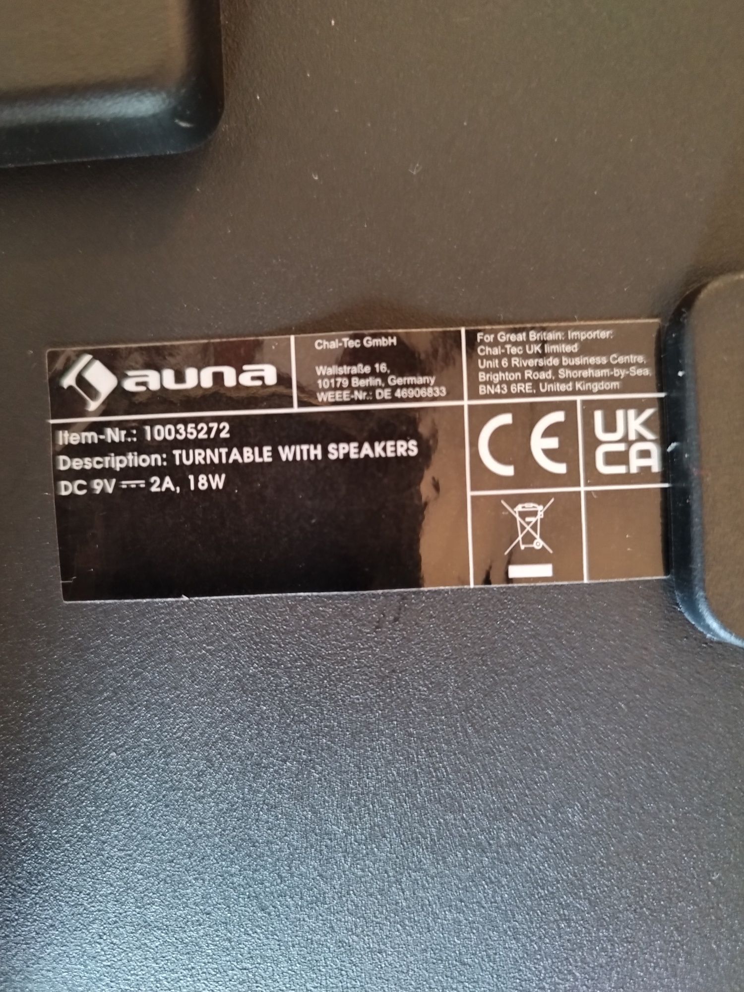 Грамофон Auna TT-Play PLUS
