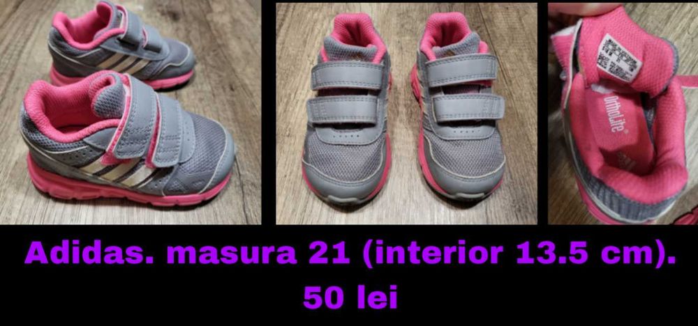 Balerini sandale adidasi fete, marimi 20 si 21