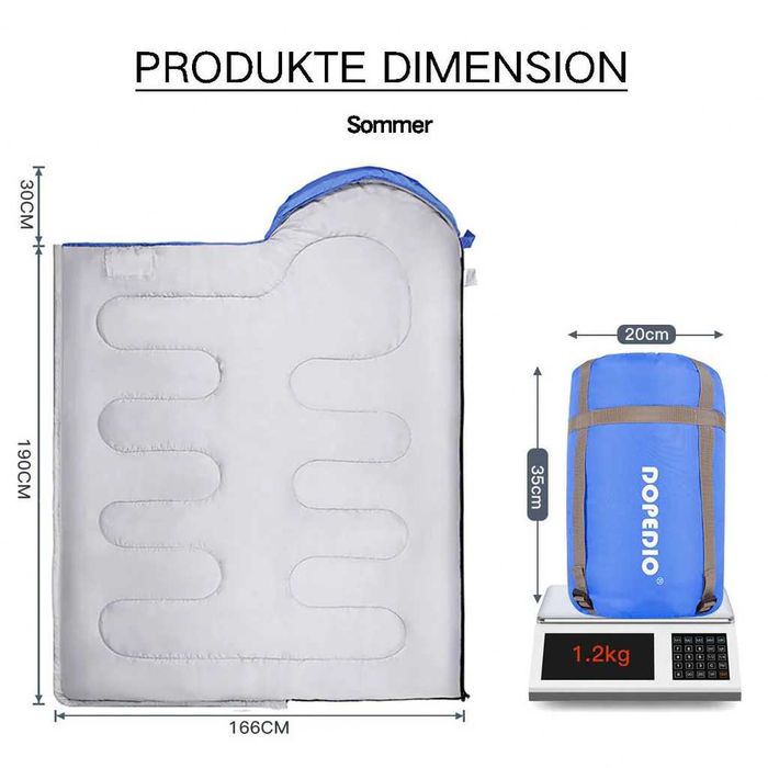 Sac de dormit, Dopedio, 220 x 81cm