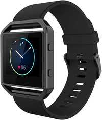 SIGILAT Ceas Smartwatch Fitness Fitbit Blaze Gunmetal Curea Large