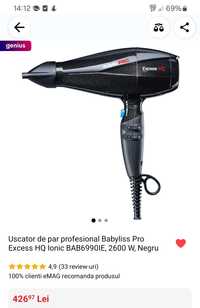 Uscator de par Babyliss excess HQ, nou, în cutie, nefolosit