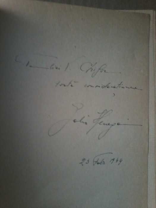 Gali Henegariu - Depanare...Prima ed. 1938. Cu dedicatie si autograf