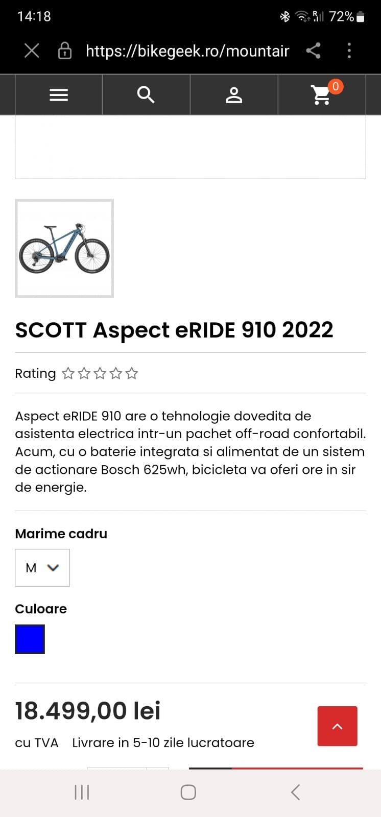 SCOTT ASPECT eride 910 2022