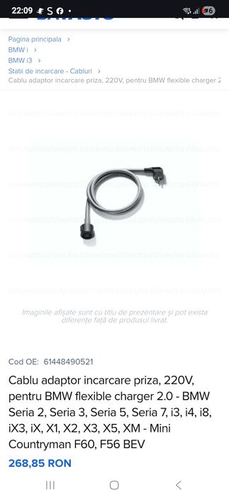 Stație încărcare portabila masina electrica