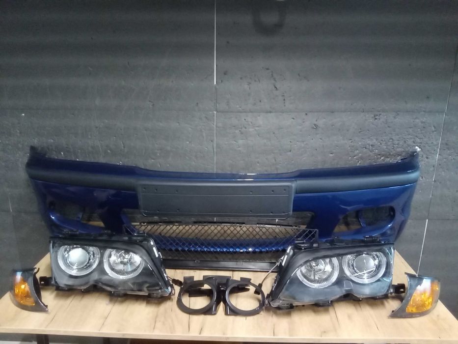 Bara fata Albastru A07 M-LOOK + Faruri + semnalizare BMW E46 facelift