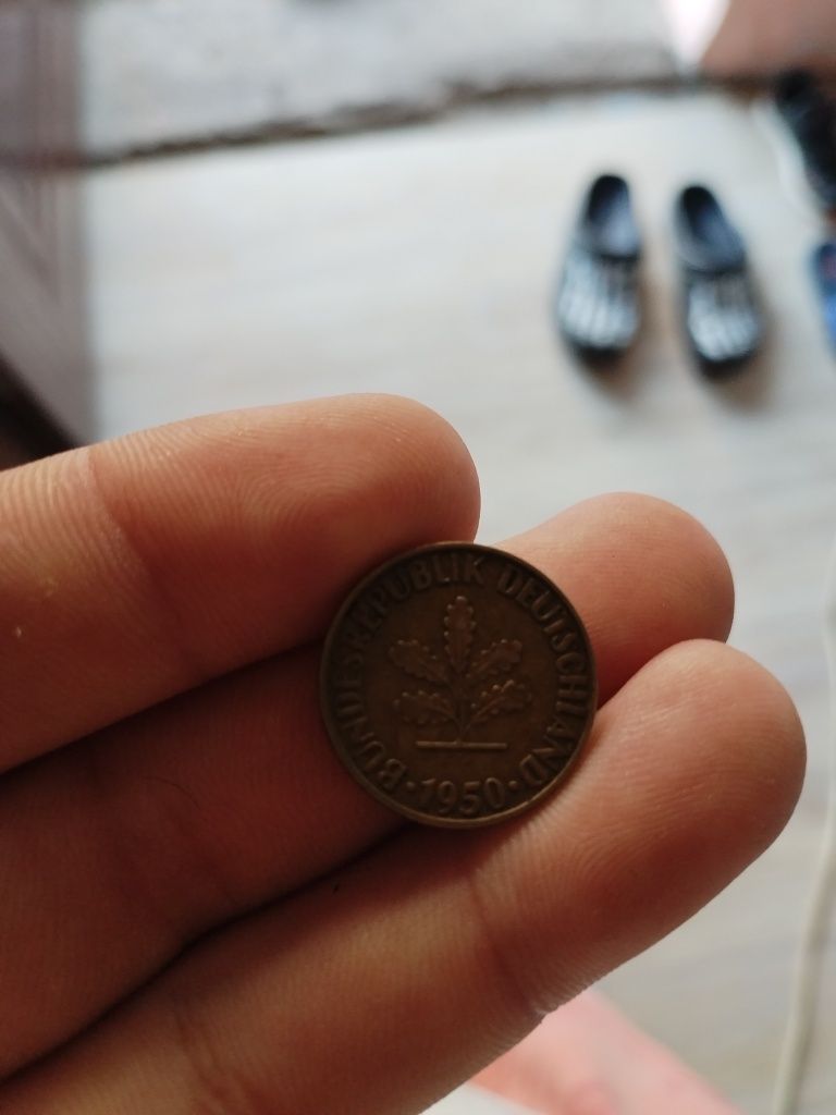 Pfennig 1950 10 coin cine cunoaște știe . Nu deranja cu întrebări inu.