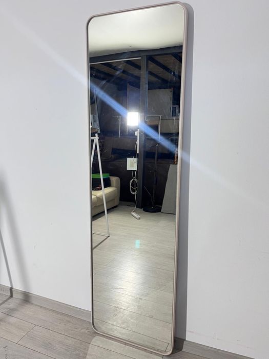 Oglindă Perete cu Ramă din Lemn 58X200 cm