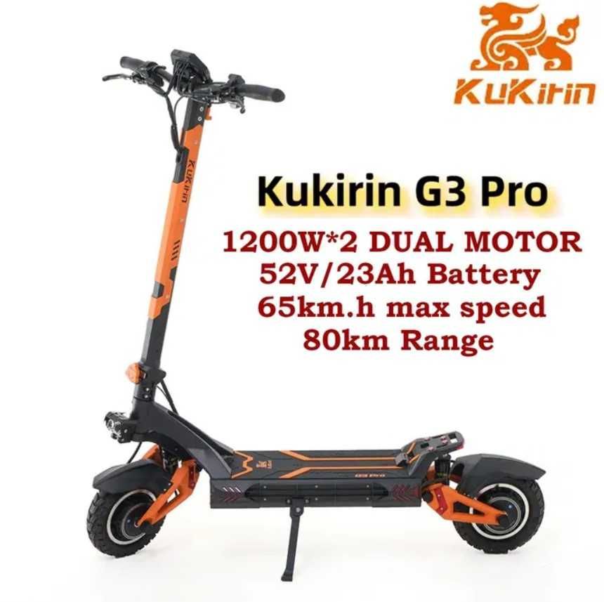 Trotineta electrica Kugoo KuKirin G3 Pro 2x1200W 23ah 65km