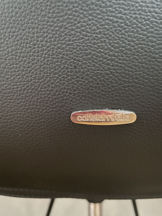 Scaune de bar Rovere Axel X Piele Black 4 bucati