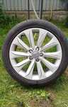 Set 4 jante cu cauciucuri audi a4 18 inch