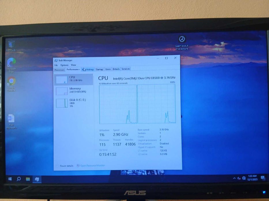 Dell Optiplex 755 8GB рам + монитор