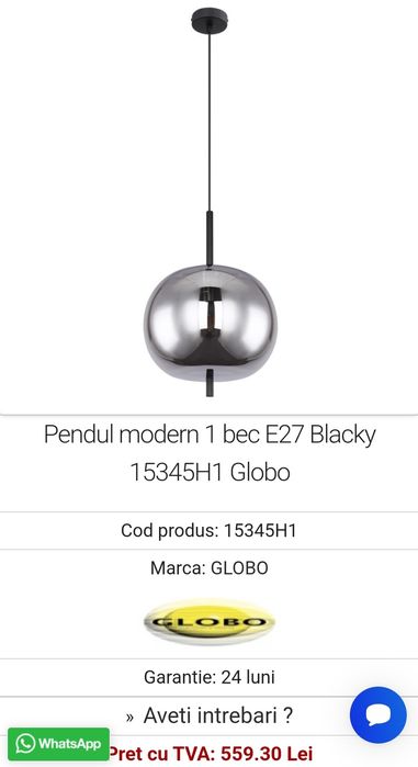 Vand 1 lustra si 2 suspensii aproape noi