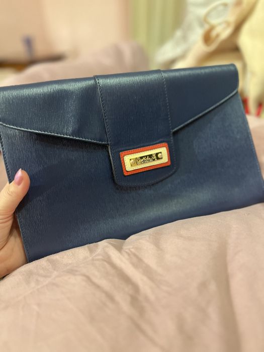 Clutch Musette bleumarin (piele naturală)