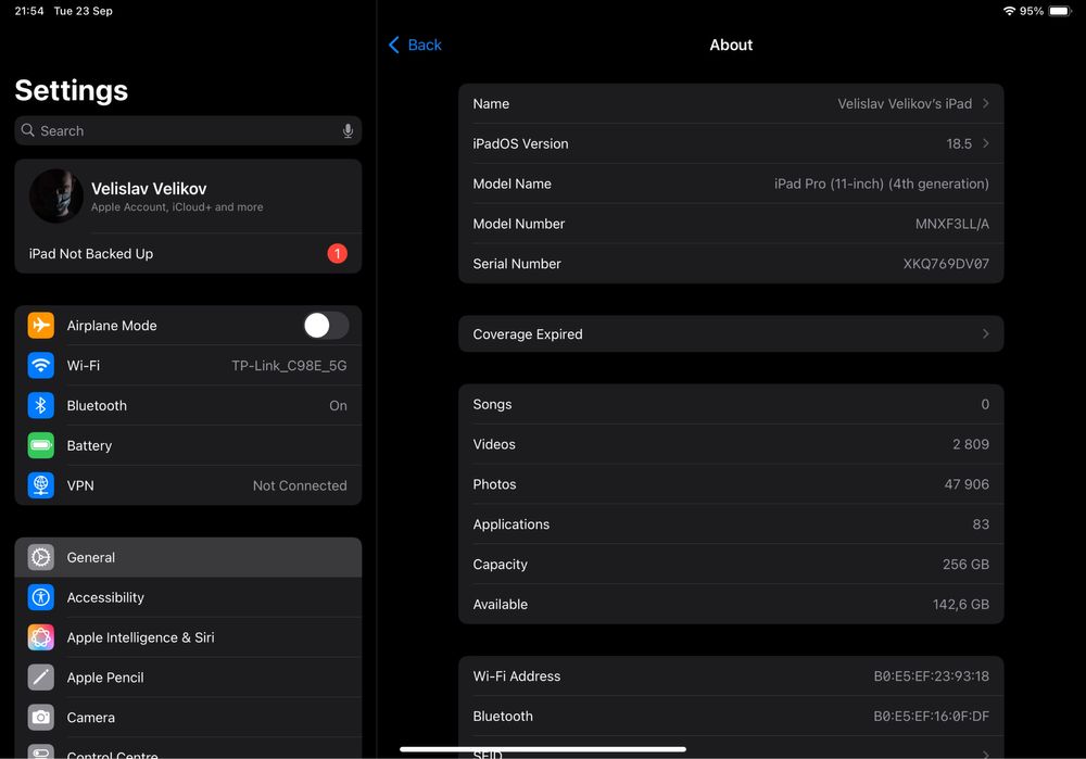 Ipad Pro 11inch 4th gen M2 256GB WI-FI