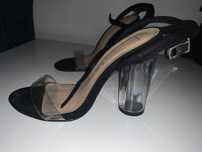 Sandale cu toc transparent Truffle UK- ASOS