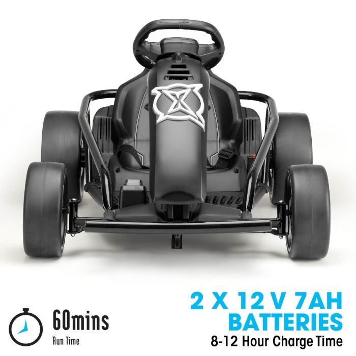 Xootz Go Kart Electric Comet - Negru