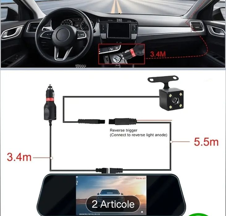 Camera auto + mașalier