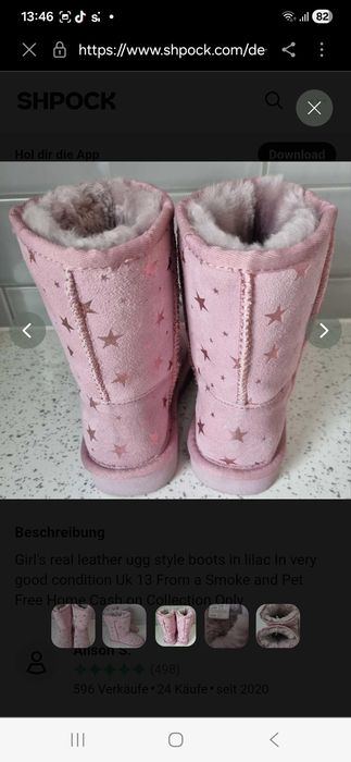 Ugg din piele intoarsa