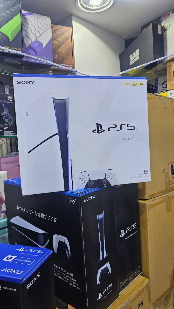 Игровая консоль New Sony Playstation 5 Slim, 1 ТБ, белый.